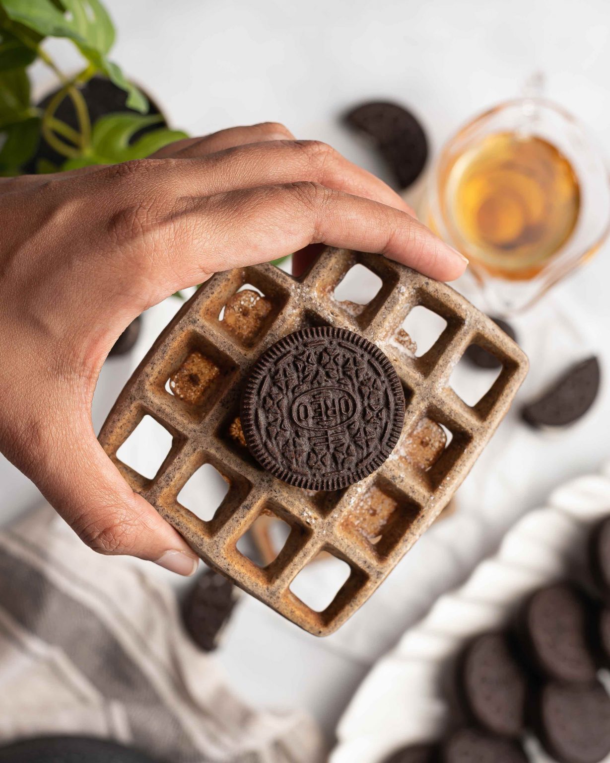 Oreo Waffles Food Cooking To A T